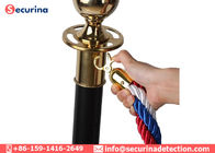 Velvet Rope Crowd Control Stanchion Post Queue Pole For Theaters